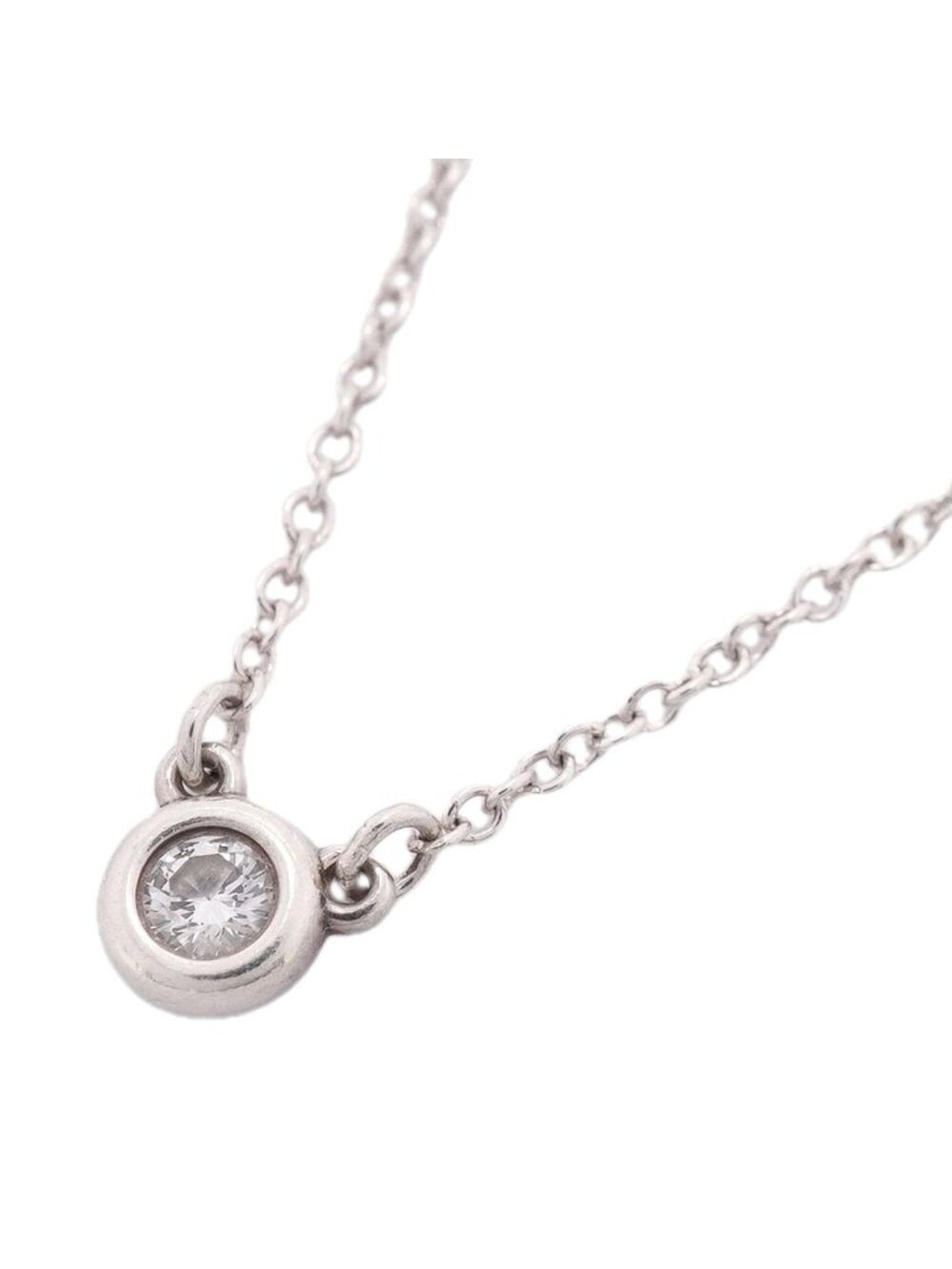Tiffany & Co Necklace by the Yard 925 Sterling Silver Diamond